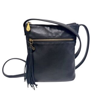 Hobo Sarah Black Leather Crossbody Bag